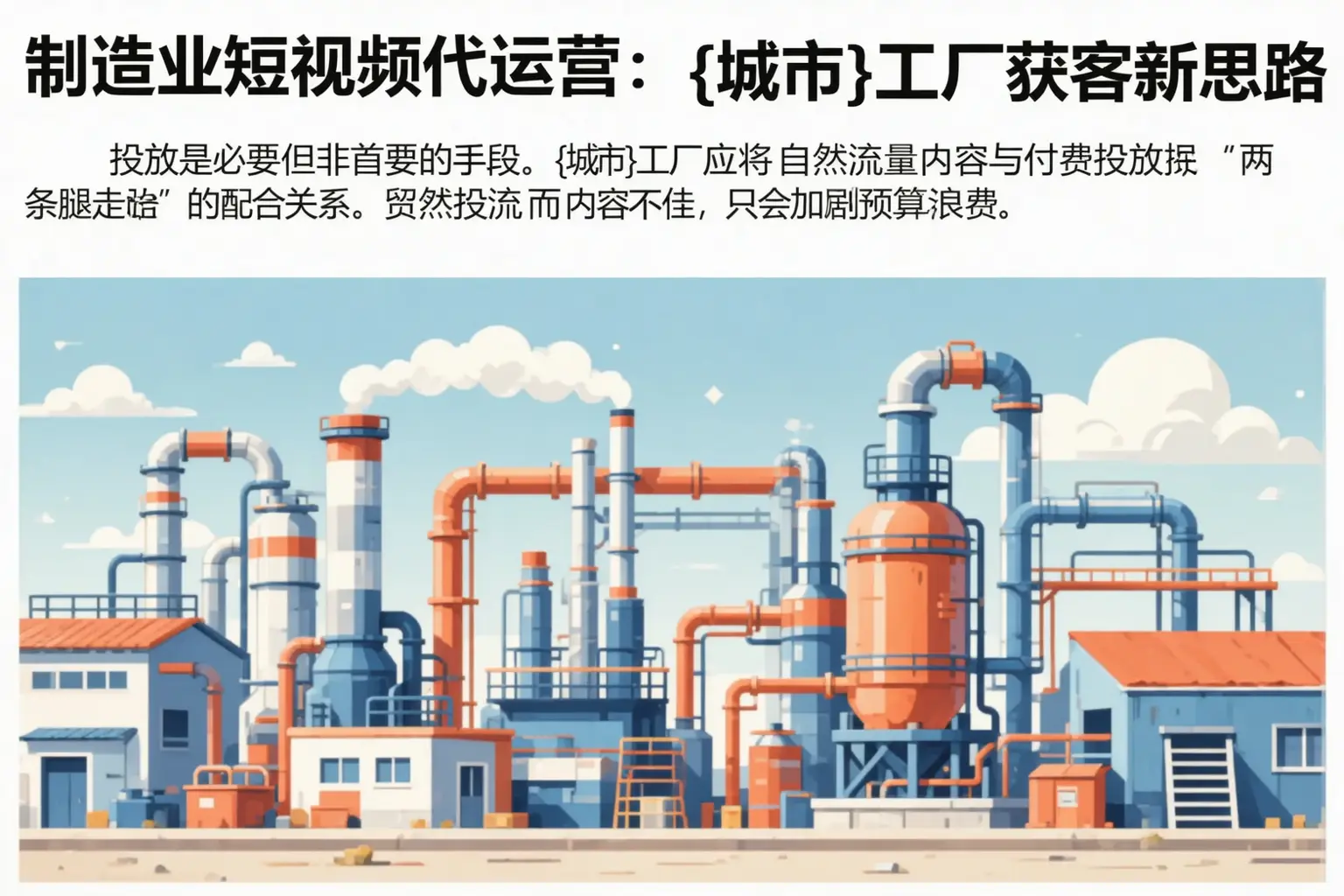 制造业短视频代运营:萧山工厂获客新思路